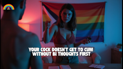 Your Cock Doesn't Get To Cum Without Bi Thoughts First
