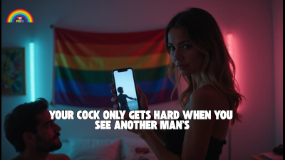 Your Cock Only Gets Hard When You See Another Man's