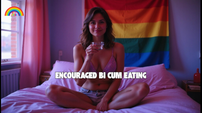 Encouraged Bi Cum Eating