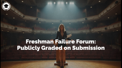 Freshman Failure Forum: Publicly Graded On Submission