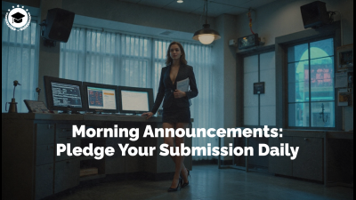 Morning Announcements: Pledge Your Submission Daily