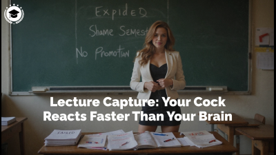 Lecture Capture: Your Cock Reacts Faster Than Your Brain