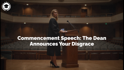Commencement Speech: The Dean Announces Your Disgrace