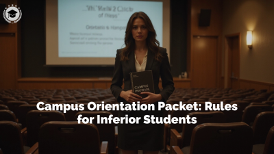 Campus Orientation Packet: Rules For Inferior Students