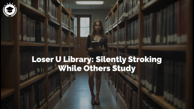 Loser U Library: Silently Stroking While Others Study