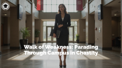 Walk Of Weakness: Parading Through Campus In Chastity