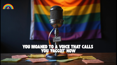 You Moaned To A Voice That Calls You 'Faggot' Now