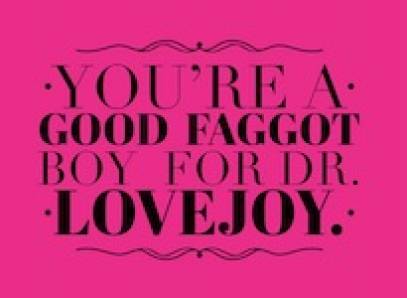 You're A Good Faggot Boy For Dr. Lovejoy Audio