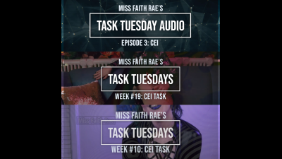 CEI Audio Task Bundle #1- 50% Off Three Deliciously Creative JOI Cum Eating Tasks By Miss Faith Rae With Sub Instructions And Orgasm Encouragement- MP3