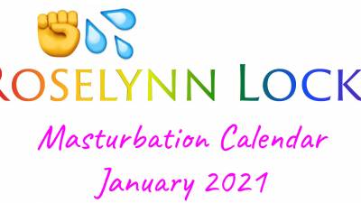 January 2021 Masturbation Control Calendar
