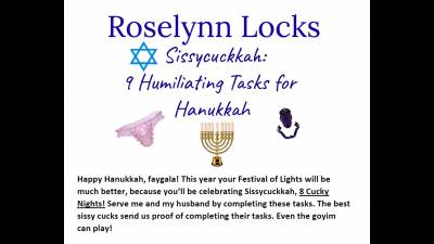 9 Humiliating Tasks For Sissycuckkah (Formerly Known As Hanukkah)