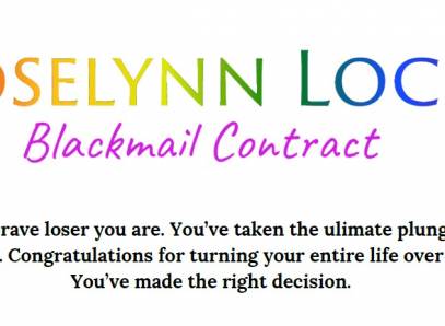 Blackmail-Fantasy Contract