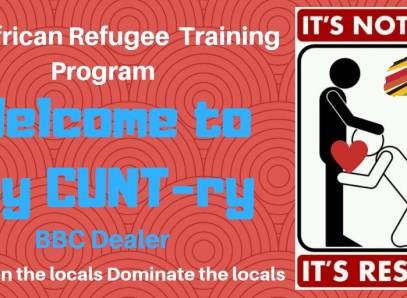 African Refugee Training- Fuck The White Men And Women