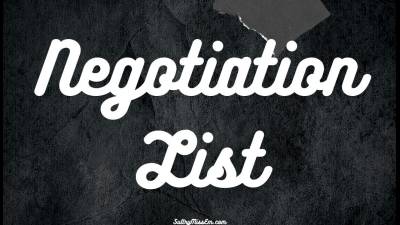 Negotiation List For Bdsm Scenes