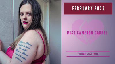 February Slave Task Calendar || Pdf || Slave Training