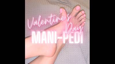 Valentine's Day Mani Pedi [Photo Set]