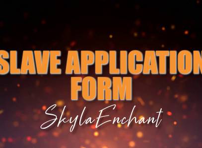 Slave Application Form