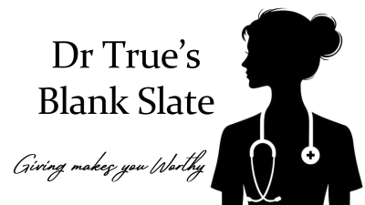 Dr Trues Blank Slate- Giving Makes You Worthy