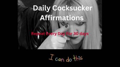 Daily Affirmations For Cock Suckers