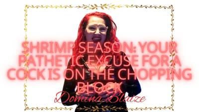 Shrimp Season: Your Pathetic Excuse For A Cock Is On The Chopping Block Audio