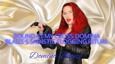 Bound At My Cross: Domina Blaize's Sadistic Flogging Ritual Audio