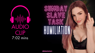 Humiliating Sunday Slave Task 01/21/24 Audio
