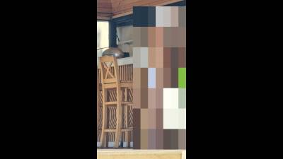 Public Pool!My Cuckold Husband Filming Me Secretly Teasing The Bartender