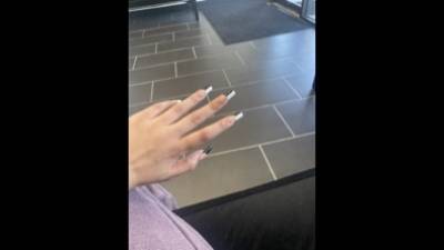 I Changed My Nails...Black And White Nails Better?