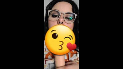 Lipstick Dildo Cum