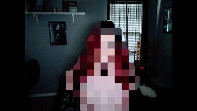 Hot Red Hair Pale Gothic With Choker Big Natural Tits