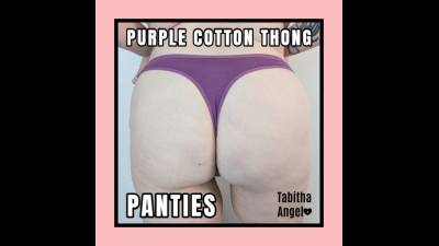 Panties Purple Cotton Thong