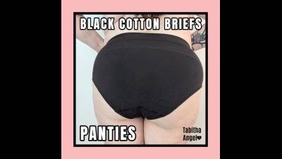 Panties Black Cotton Briefs
