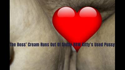 Slut's Pussy With Cum