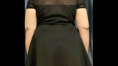 Backside Black Dress