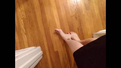 Queen Of Spades Tattoo On My Ankle, Bare Feet & Smooth Legs Tease