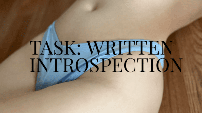 Task: Written Introspection