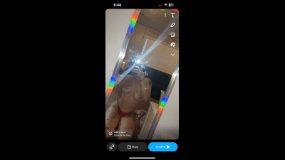 Topless Mirror Picture