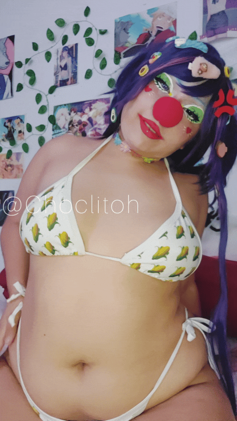 Delicious Clown Fucks Both Holes But First Plays With Her Balloons