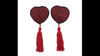 Red Heart Nipple Tassel Domme
