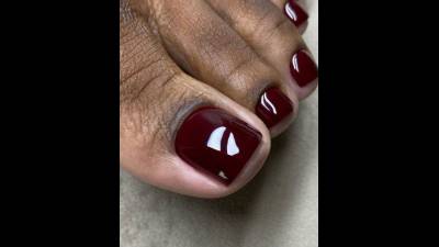 Closeup Toes No Pussy
