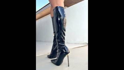 Lick My Thigh High Boots Clean!