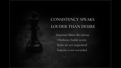 Consistency Over Desire