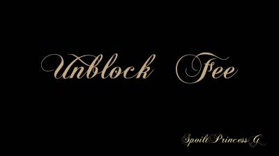 Unblock Fee