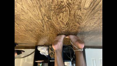 Cute Ebony Feet With Anklet Jewelry