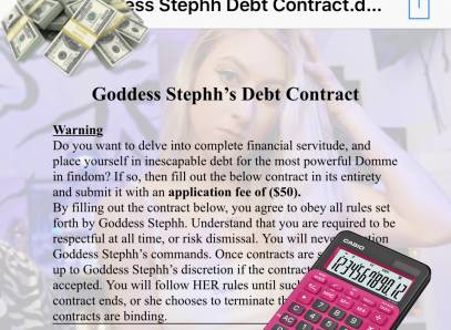 Goddess Stephh Debt Contract