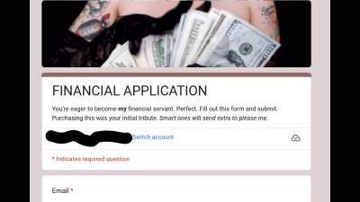Financial Servitude Application