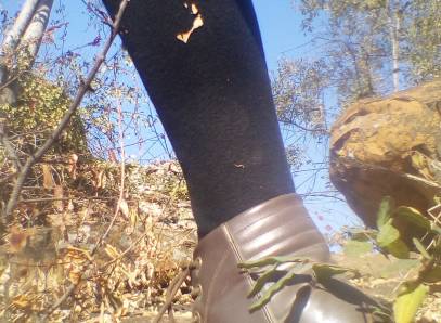 Giantess Black Daisy's Massive Boots