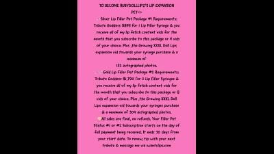 Gold Lip Filler Pet Package #2