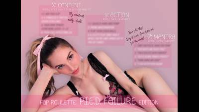 Fap Roulette: Pied Failure Edition JOI Dice Game With Rebelle Hart