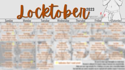 Locktober Task Calendar 2023